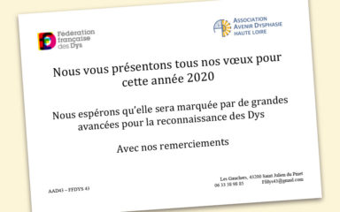 Vœux AAD Haute-Loire 2020