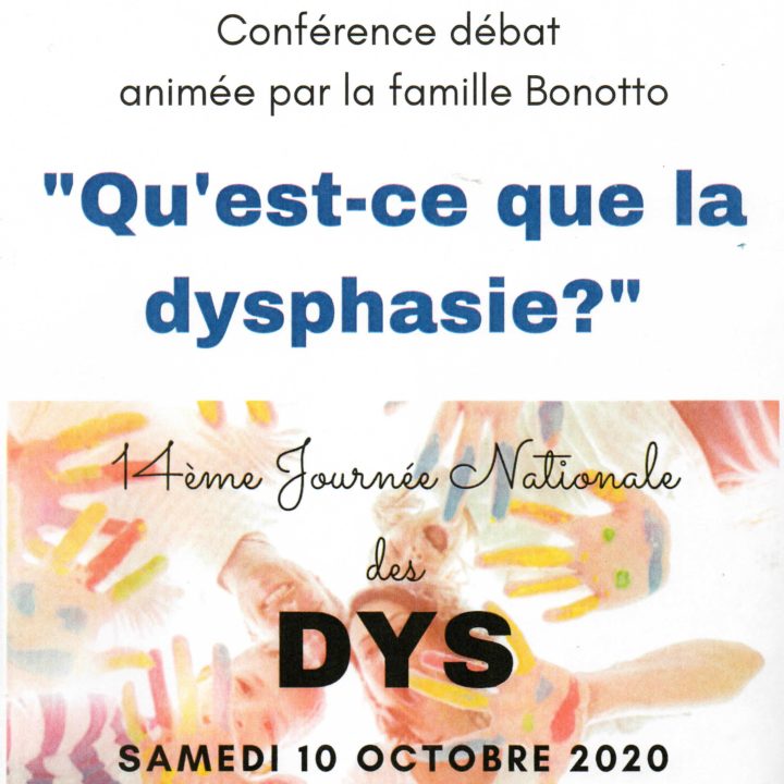 Conférence débat sur la dysphasie  famille relais Dordogne 10 octobre 2020