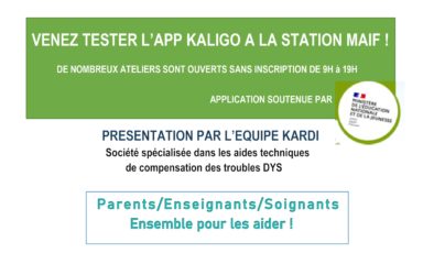 Journée des DYS 2021 en Ille-et-Vilaine Samedi 9 octobre de 9 h à 19h dans l’espace MAIF à la gare de Rennes niveau 0.