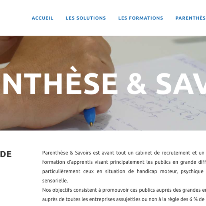 PARENTHÈSE et SAVOIRS propose une formation en alternance pour CASTORAMA